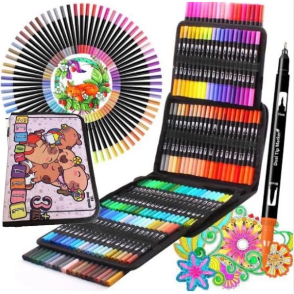 DUAL BRUSH PLUMONES 168PZS